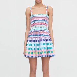 The Seraphina Mini Nap Dress in Multi Gingham